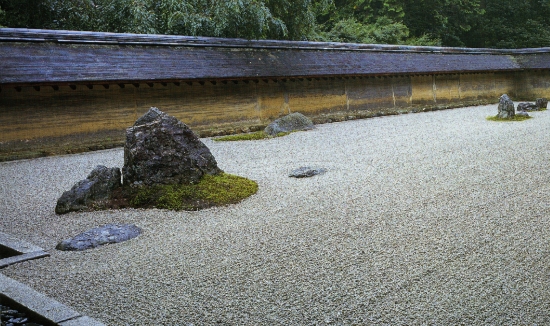 Rock garden in Ryoanji temple