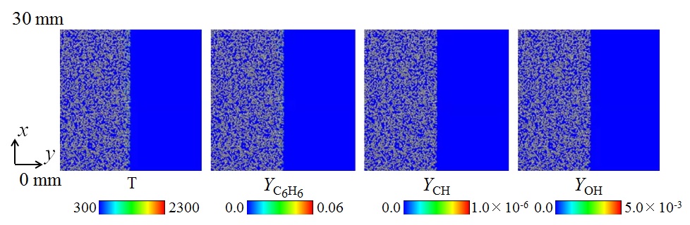 DNS of ignition of pulverized coal