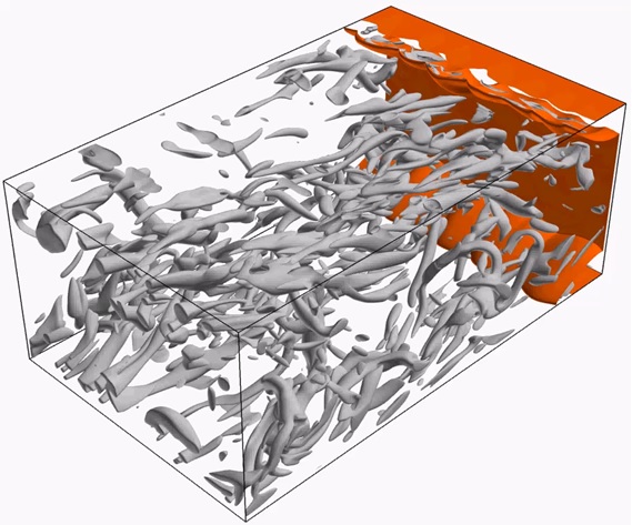 DNS of flashback in a turbulent channel flow