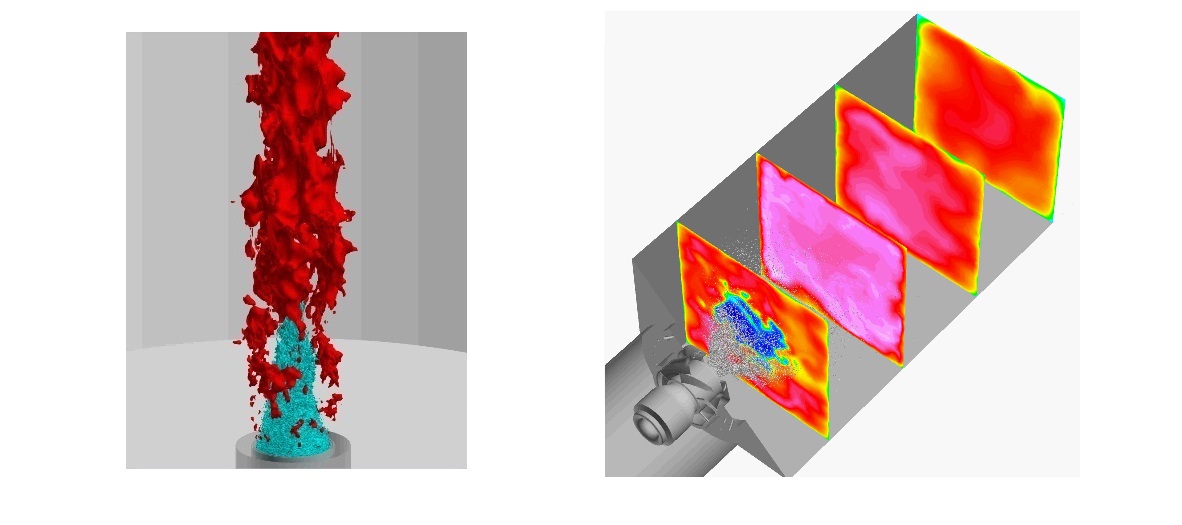 LES of spray combustion